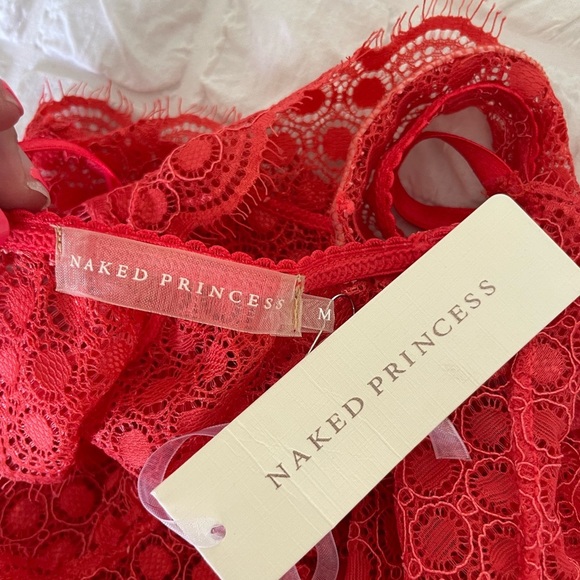 Naked Princess Selena Coral lace bodysuit - Picture 4 of 8